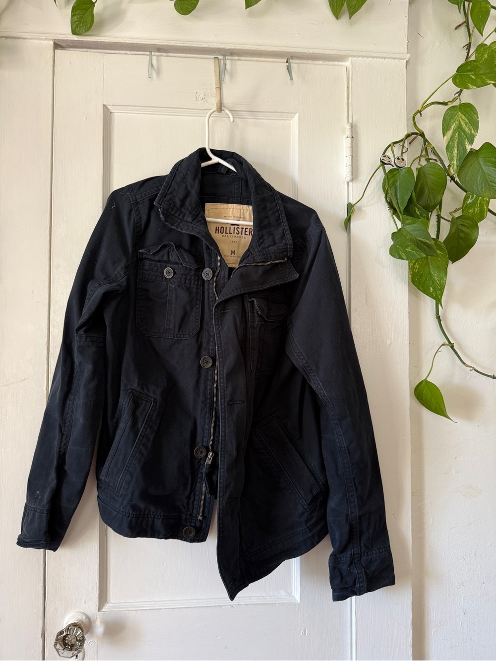 Hollister Men’s Navy-black Field Jacket